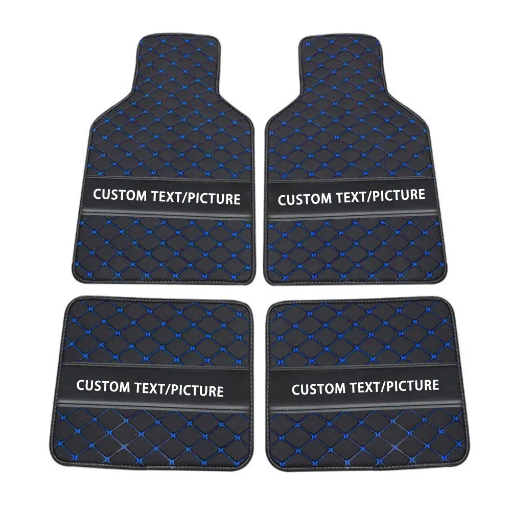 Universal Car Floor Mats Custom  Picture Leather Auto Carpet Anti-slip Interior Accessories Mats For All Car