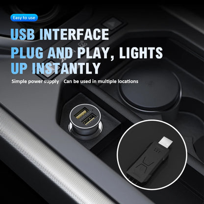 LED Ambient Light Car Interior Strip Light RGB Auto Environment Light APP Control Car Center Console Decoration Accessories