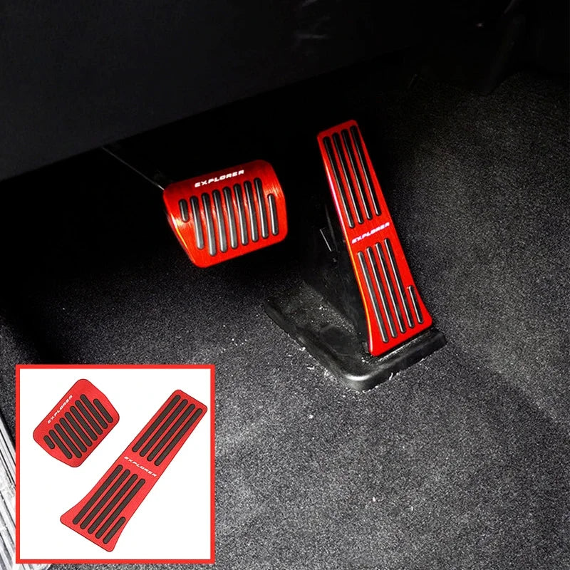 For Ford Explorer U625 Acessories 2022 2021 2023 2020 Car Pedals Stainless Steel Brake Non-slip No Drilling Restfoot Pedals Pads