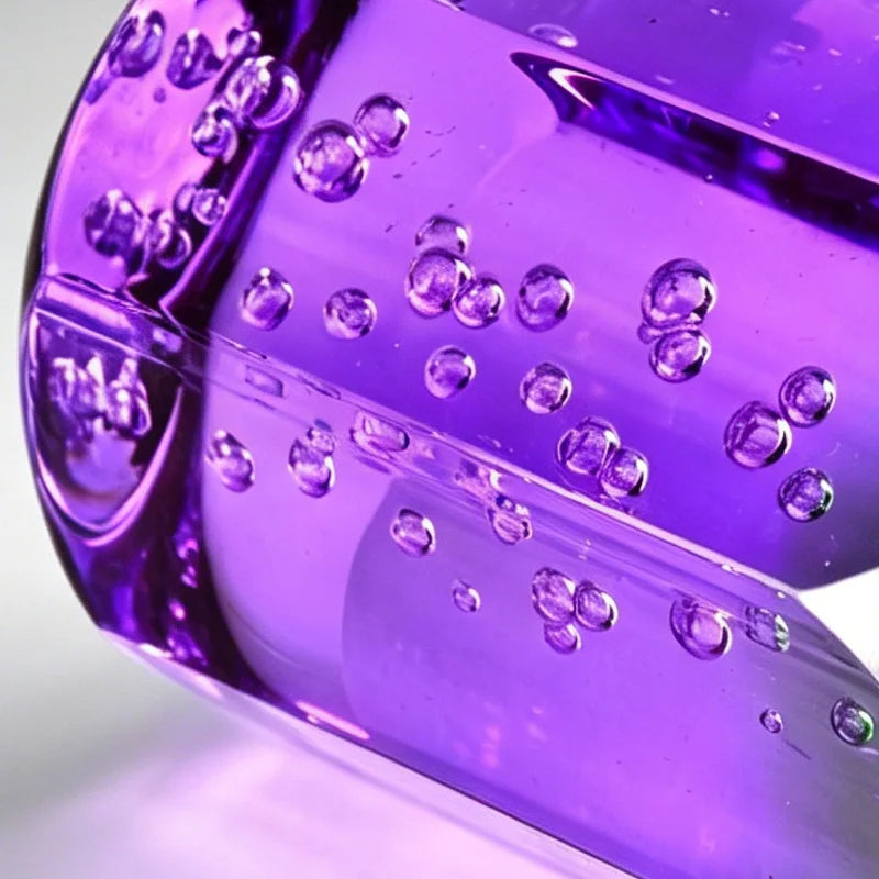 10/15/20cm Blue Purple Shift Knob Crystal Transparent Gear Shift Knob Car Modification Universal Manual Automatic Shift Knob