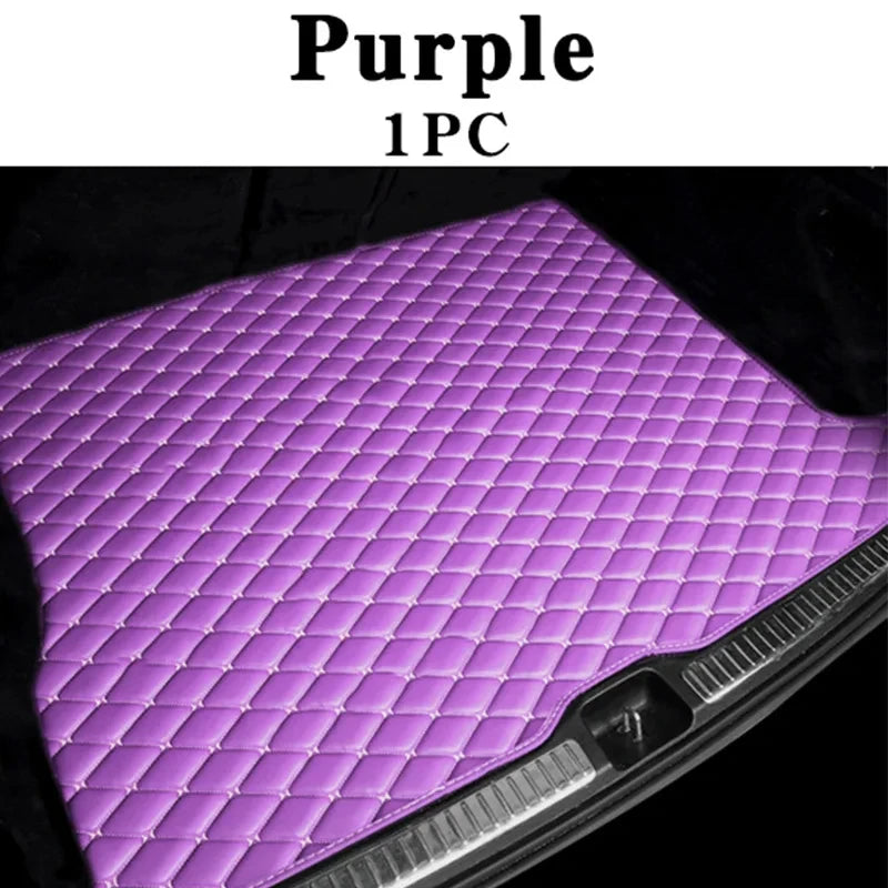 Car Mats Floor For Peugeot 5008 P87 2017~2023 7seat Luxury Leather Mat Car Floor Mats Universal Waterproof Cocho Car Accessories