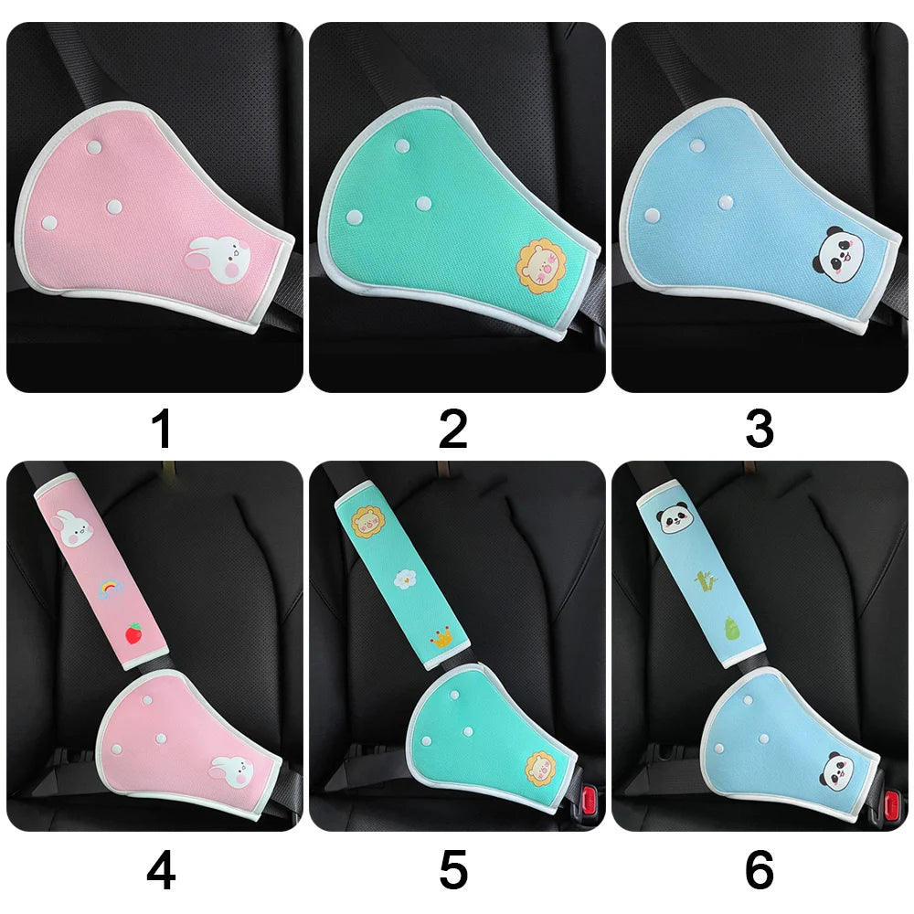 Universal Car Seat Belt Cover Adjustable Car Safety Belt Cover Shoulder Pad for Kids Adults Car Interior Accessories