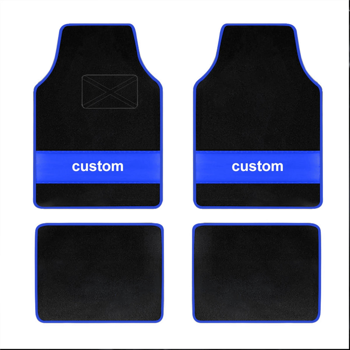 Custom Text  Car Floor Mats Universal Automotive Car Mat Full Set Of 4 Front And Rear Car Carpet  Auto Interior Accessories