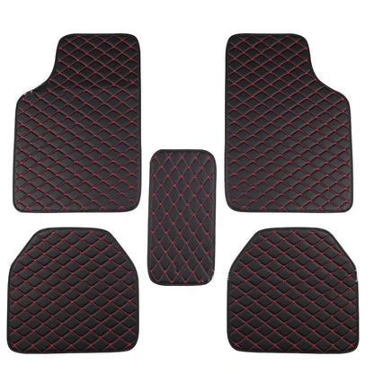 5 pcs Waterproof Leather Car Floor Mats Universal Auto Foot Pad Protector Automobile Interior Carpet Accessories Interior