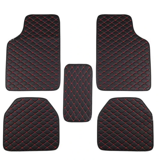 5 pcs Waterproof Leather Car Floor Mats Universal Auto Foot Pad Protector Automobile Interior Carpet Accessories Interior
