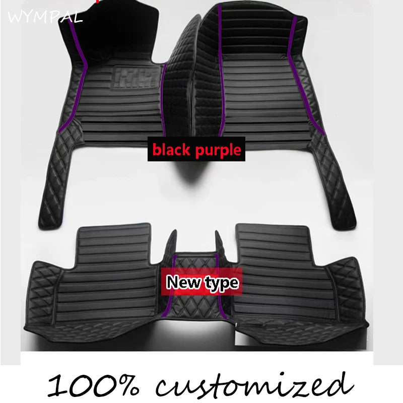 Custom Automotive Car Floor Mats For Mercedes W124 1985 1986 1987 1988 1989 Auto Luxury Leather Men Women Car Mats Full Coverage