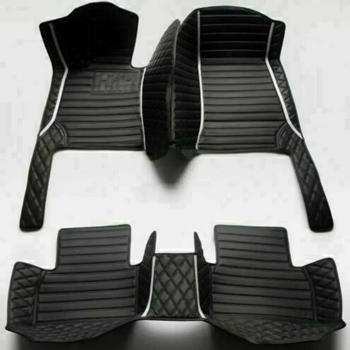 Leather Car Floor Mats For Seat Leon MK3 2012 2013 2014 2015 2016 2017 2018 2019 2020 All Weather Waterproof Car Floor Mats