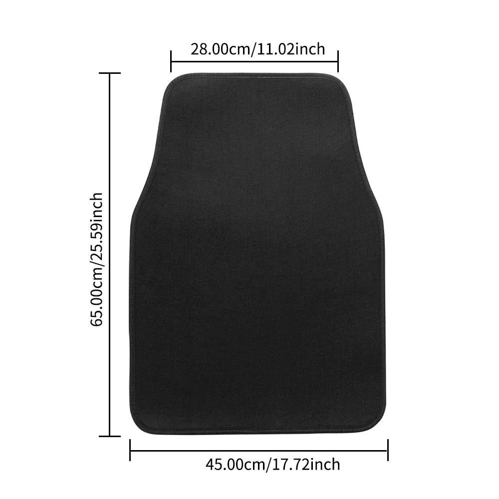 4Pcs Universal Fit Car Floor Mats Front Rear Automotive Carpet for SUVs Sedans Vans Interior Protection All Weather