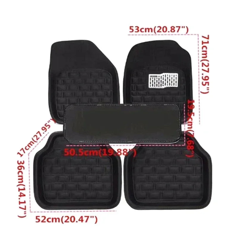Car floor mat universal anti slip mat new car interior PU leather durable anti slip mat Accessories