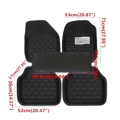 Car floor mat universal anti slip mat new car interior PU leather durable anti slip mat Accessories