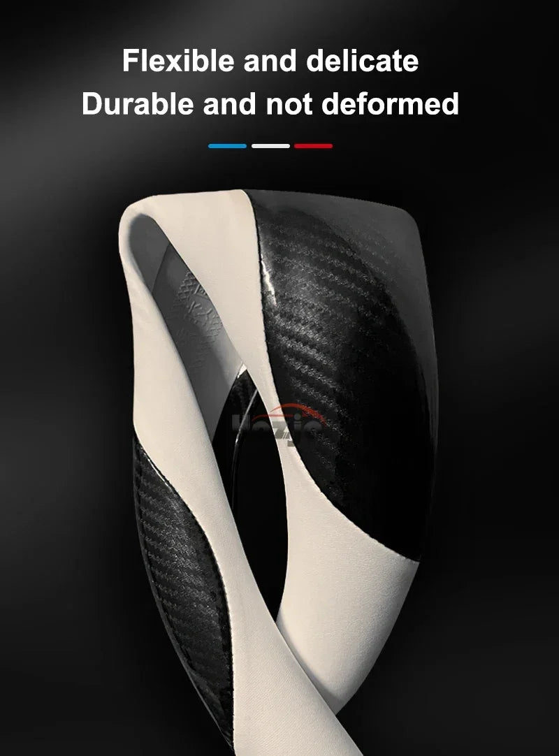 Leather car steering wheel cover suitable for Kia Sportage GT-Line RHD, K5 GT-Line RHD, EV6 RHD, EV9 RHD, Carnival RHD K4 RHD