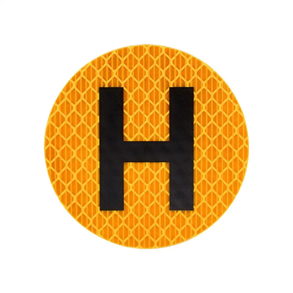 Automotive Emblem Decals Magnetic Car Stickers With H Sign 6cm Vehicle Historical Badge For Windscreen Door Window