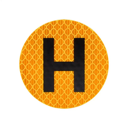 Automotive Emblem Decals Magnetic Car Stickers With H Sign 6cm Vehicle Historical Badge For Windscreen Door Window