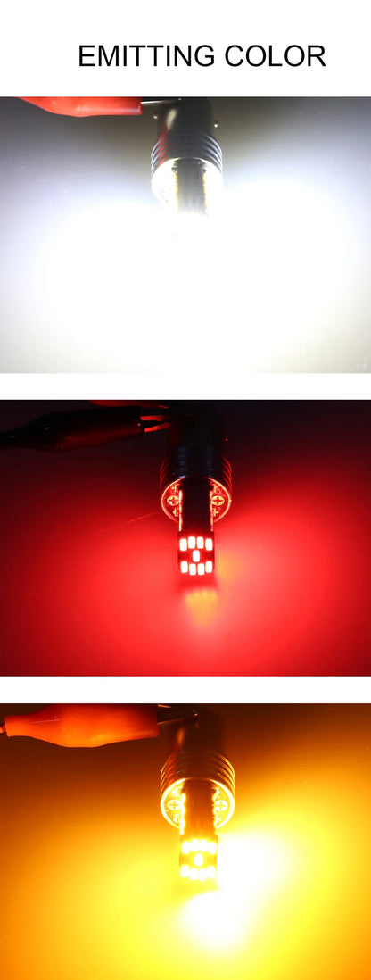 2/4/8 PCS Super Bright 1156 BA15S 1157 BAY15D LED Bulbs 12V 4014-45SMD 6500K White Car Reverse Parking Brake Turn Signal Lights