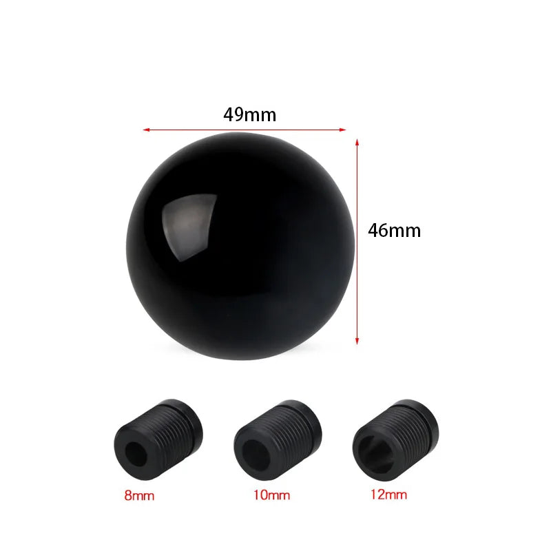 Car Modification Manual Universal Stem Head Aluminum Alloy Round Ball Gear Handle Head Round Trolley Bobblehead