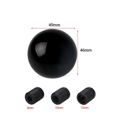 Car Modification Manual Universal Stem Head Aluminum Alloy Round Ball Gear Handle Head Round Trolley Bobblehead