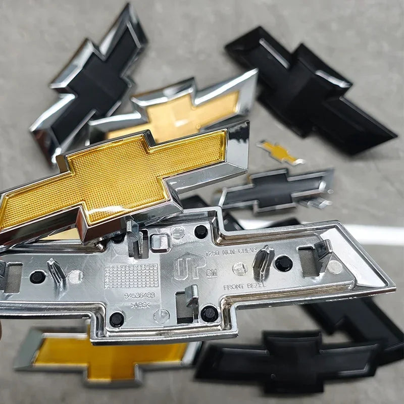 ABS Car Front Hood Emblem Sticker Rear Tail Trunk Badge Accessories for Chevrolet Epica Spark Aveo Captiva Cruze Malibu XL Trax