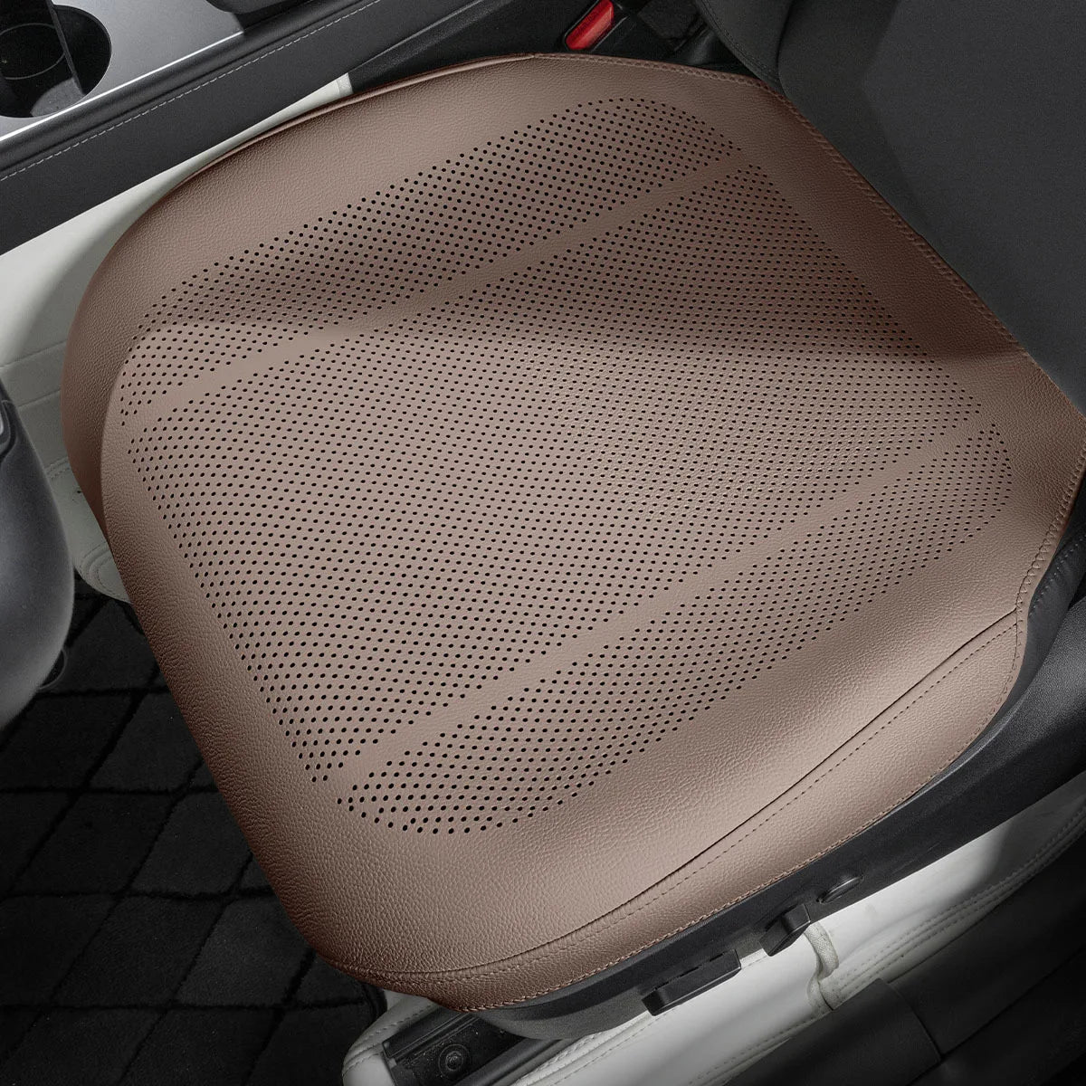 Breathable Leather Car Seat Cover Universal Front Seat Protection Cushion Luxury Car Interior Backrest Support Mat Accessories