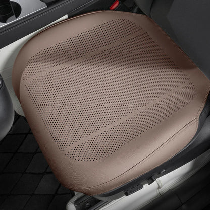 Breathable Leather Car Seat Cover Universal Front Seat Protection Cushion Luxury Car Interior Backrest Support Mat Accessories
