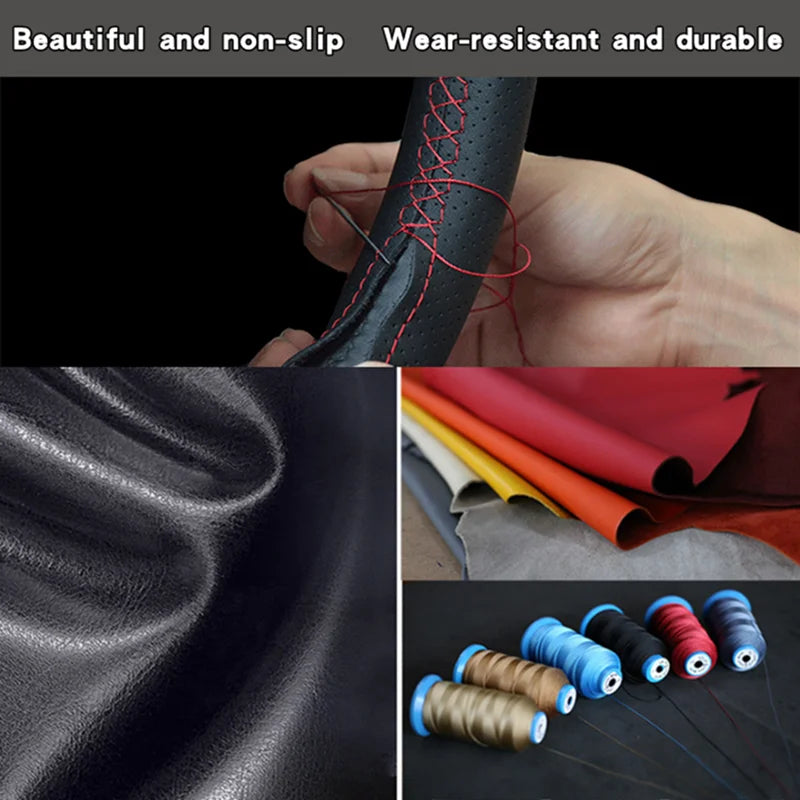 Custom Steering Wheel Cover Genuine Leather Fit For Lexus GS350 GS450h GS460 2009 2010 Lexus ES240 ES250 ES300 ES350 2007-2012