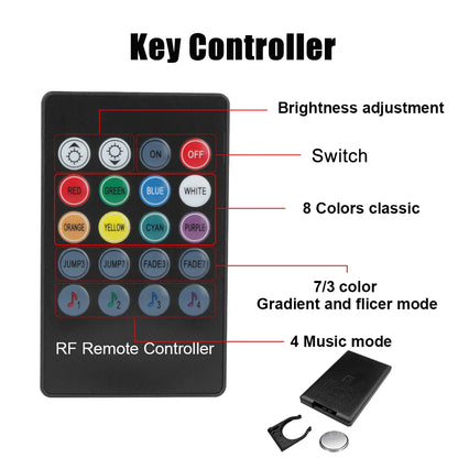 12V 6m LED Strips RGB Car Interior Light Ambient Lamp Decorative Fiber Optic 5 Lens Smart Control Caravan Automotive Accessories