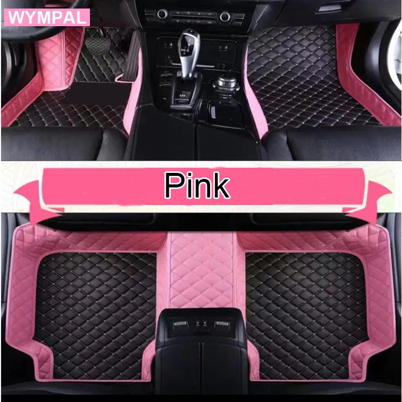 Custom Automotive Car Floor Mats For Mercedes W124 1985 1986 1987 1988 1989 Auto Luxury Leather Men Women Car Mats Full Coverage