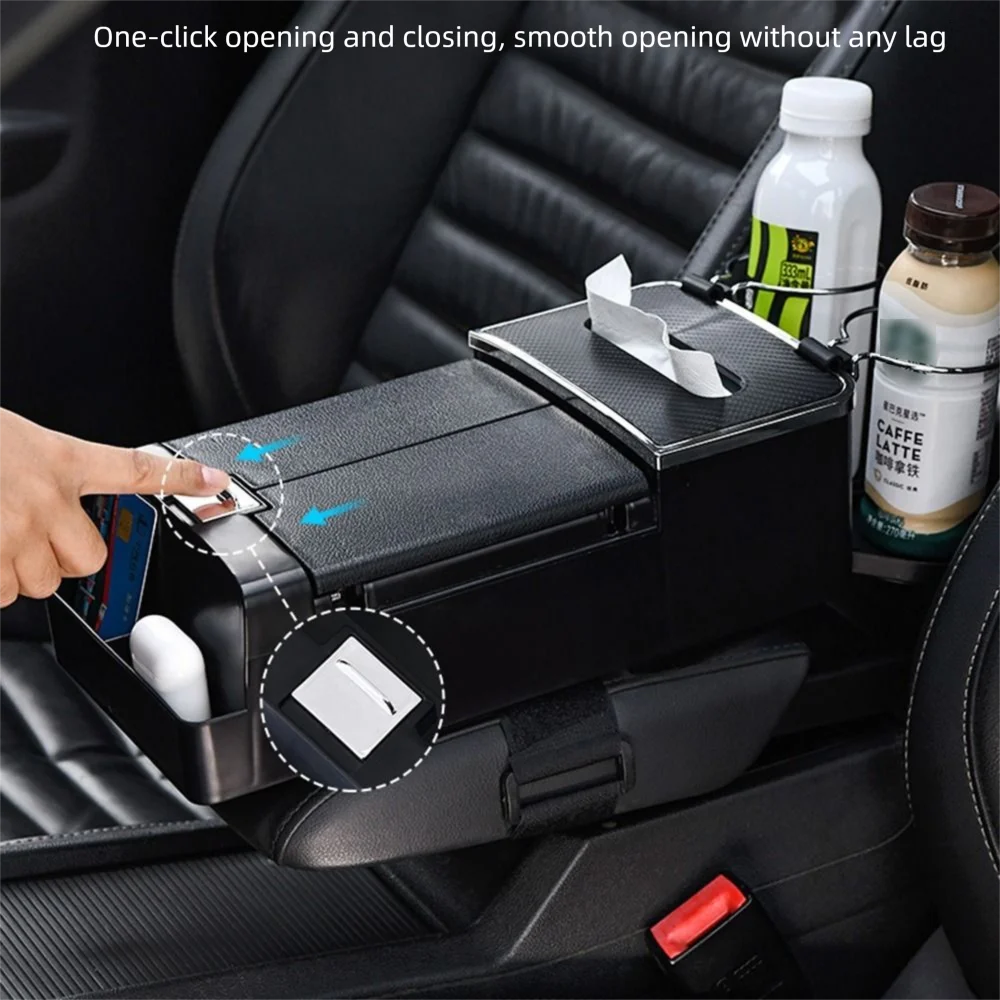 Universal Car Armrest Storage Box Comfortable Center Console Armrest Cushion Non-slip Car Elbow Support Pad