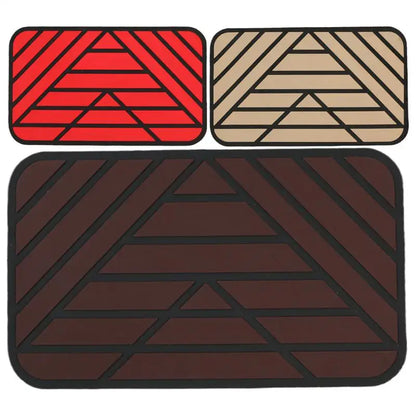 Car Main Driver Heel Pad Auto Brake Foot Pedal Floor Mat Anti-slip Wear-resistant PVC Footrest Plate Heel Pad For Car Driving