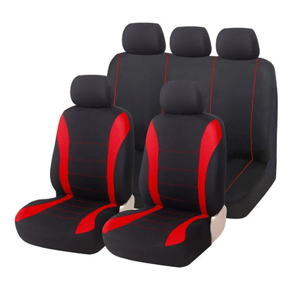 Universal Full Set Car Seat Covers Polyester & Jacquard Fabric, Airbag Compatible, Universal for Most Cars, SUVs, and Trucks
