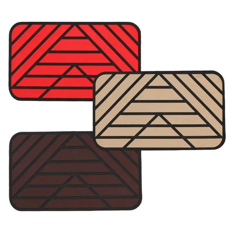 Car Main Driver Heel Pad Auto Brake Foot Pedal Floor Mat Anti-slip Wear-resistant PVC Footrest Plate Heel Pad For Car Driving