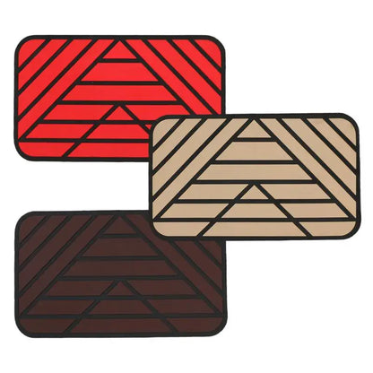 Car Main Driver Heel Pad Auto Brake Foot Pedal Floor Mat Anti-slip Wear-resistant PVC Footrest Plate Heel Pad For Car Driving