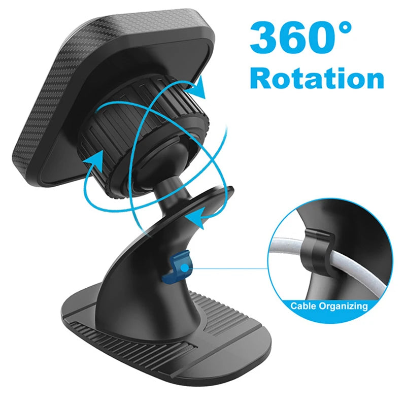 Magnetic Phone Car Mount, YWOR  360° Dashboard Magnetic Car Phone Holder, Universal Car Phone Holder Magnet