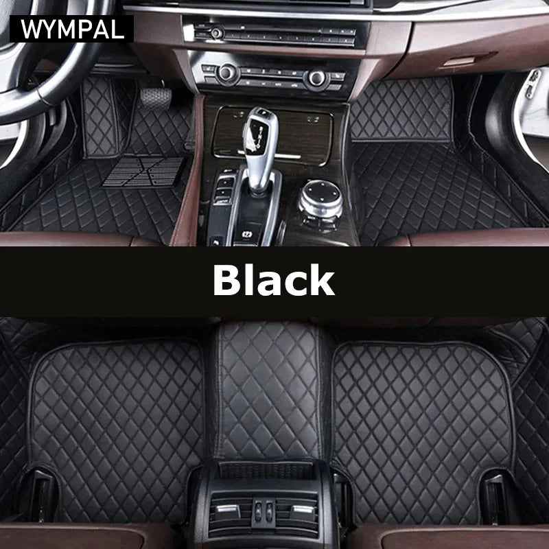 Custom Automotive Car Floor Mats For Mercedes W124 1985 1986 1987 1988 1989 Auto Luxury Leather Men Women Car Mats Full Coverage