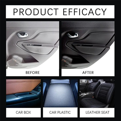 100ml Car Interior Polishing Cleaner Spray, Dashboard & Leather Restorer, UV Protection  Conditioner for Plastic, Vinyl & Rubber