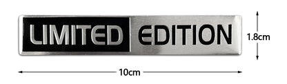 1 Pair 3D Aluminum Car Stickers Emblem Limited Edition Styling Badge Decals Auto Door Bumper Trunk Body Side Decor Accessories