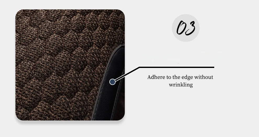 Breathable Linen Car Seat Cushion Comfortable and Wearable Car Seat Cover Universal Fits Most Cars - 1 Unit
