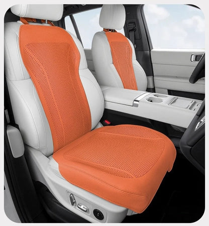 Breathable Leather Car Seat Cover Universal Front Seat Protection Cushion Luxury Car Interior Backrest Support Mat Accessories