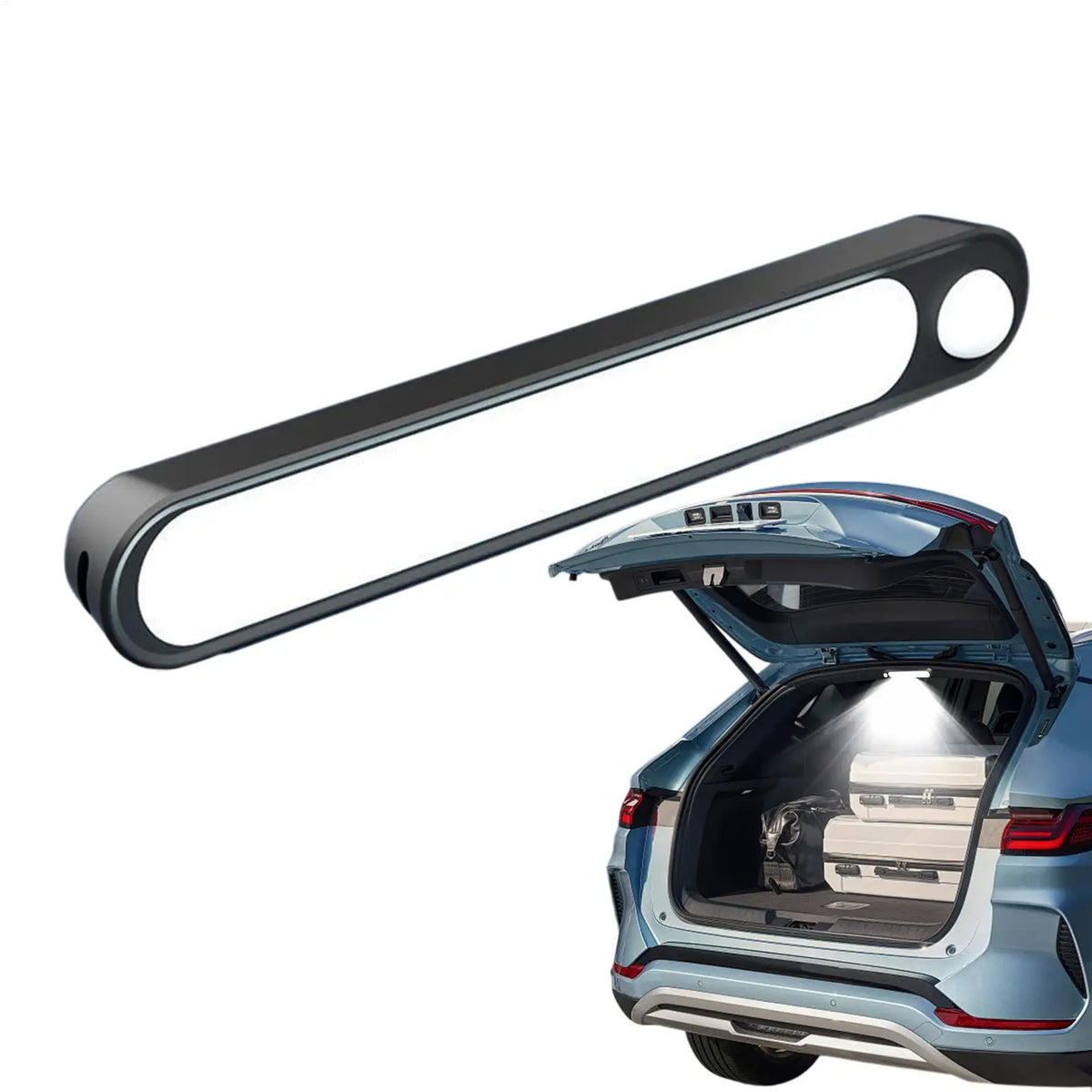 Car Trunk Light Automatic Rechargeable LED Tail Light Interior Bars High Brightness Auto Ceiling Lamp USB Dome Lighting for