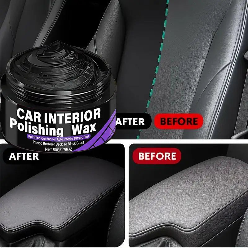Plastic Interior Car Trim Polishing Wax Dashboard Restorer and Shine Coat for Lasting Protection