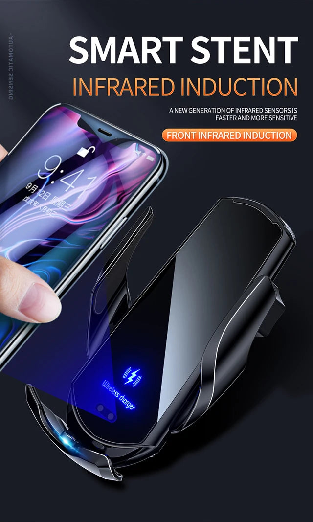 Magnetic Car Phone Holder For Hyundai Accent Solaris 2016 2017 2018 2019 2020 15W Wireless Charging Car Phone Holder Magsafe