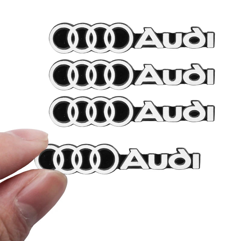 car audio decorate 3D Aluminum Badge Emblem Sticker For Audi Sline A4 A3 A5 A6 A1 A7 A8 Q2 Q3 Q5 Q7 Q8 TT Accessorie Car Styling
