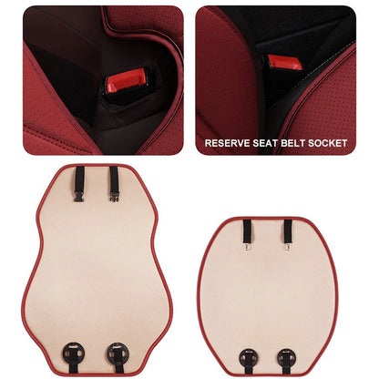 Breathable Nappa Leather Car Seat Cover Universal Comfortable Front Seat Cushion Durable Four Seasons Seat Covers Accessories