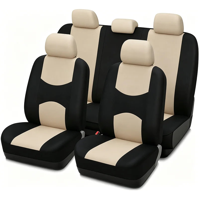 AUTOYOUTH Automobiles Seat Covers Full Car Seat Cover Universal Fit Interior Accessories Protector Color Gray Car-Styling