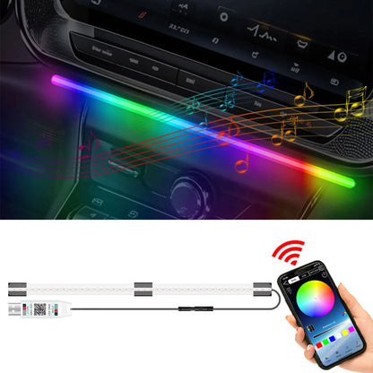 Car LED Ambient Lights RGB Neon Interior Strip Light Motorcycle Taillights USB with Remote control APP Home Decorative Lamp