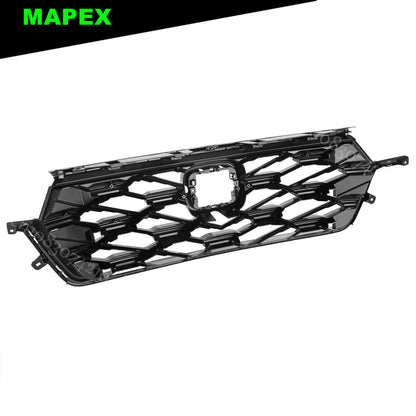 Front Upper Grille Glossy Black For 2023-2024 Honda CRV CR-V Sport Hybrid