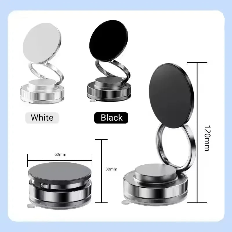 Magnetic Phone Holder for Car 360° Rotatable Foldable & Adjustable Magnetic Car Mount ,Suction Cup Phone Holder for Car/Mirror