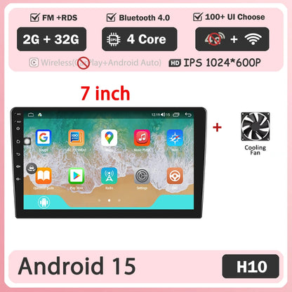 Android 7 "9" 10 "universal 2K Dvd Stereo Car Radio Carplay Auto Bluetooth 4g For Volkswagen Nissan Hyundai Toyota Honda