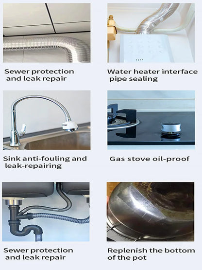 1 Roll High Temperature Resistant Aluminum Foil Tape, Waterproof and Oil-Proof, Flame-Retardant and Sun-Proof, Hand-Tearable