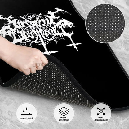 Gothic Car Floor Mats Non-Slip Carpets Rugs Auto Mat Accessories Decor Front & Rear Car Foot Mats Set of 4 Pieces