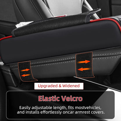 Center Console Organizer with Cup Holder Car Armrest Storage Box Armrest Heightening Cushion Pad for Car Interior Auto Accessory